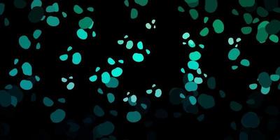 Dark green vector pattern with abstract shapes.