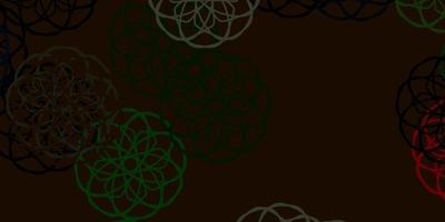 Light Green, Red vector background with random forms.