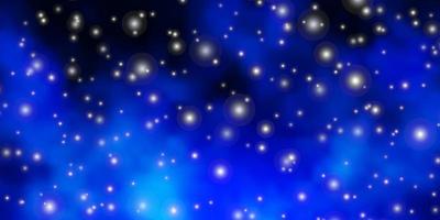 Dark BLUE vector layout with bright stars.