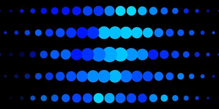 Dark BLUE vector texture with disks.