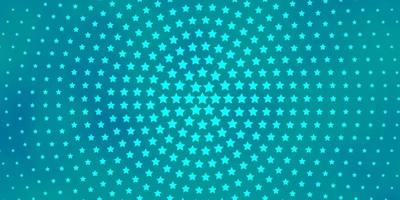 Light BLUE vector background with colorful stars.