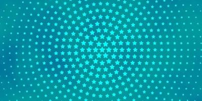 Fondo de vector azul claro con estrellas de colores.