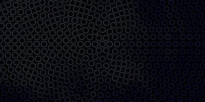 Dark BLUE vector texture with disks.