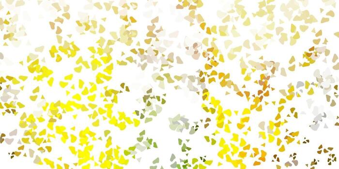 Light green, yellow vector background with random forms.