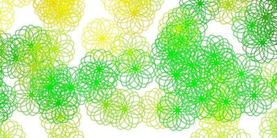 Light Green, Yellow vector backdrop with dots.