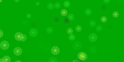 Light Green, Yellow vector pattern with spheres.