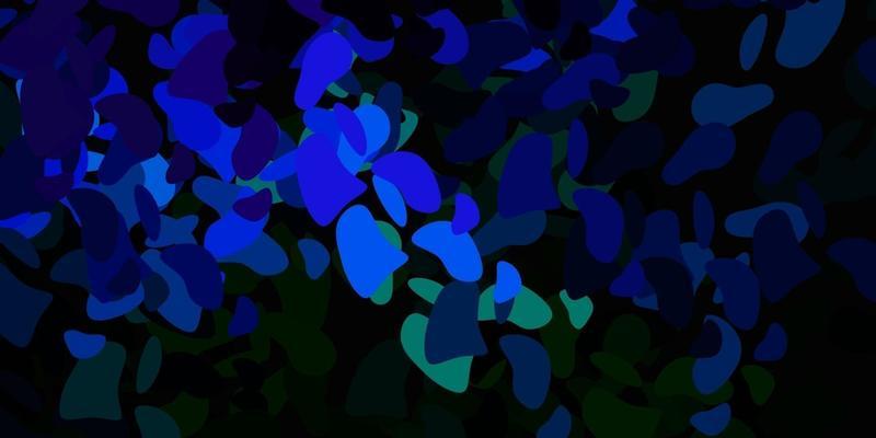 Dark multicolor vector pattern with abstract shapes.