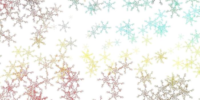 Light Multicolor vector pattern with wry lines.