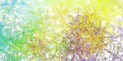 Light Multicolor vector backdrop with curves.