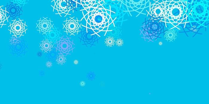 patrón de vector azul claro con formas abstractas.