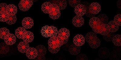 Dark Orange vector template with abstract forms.