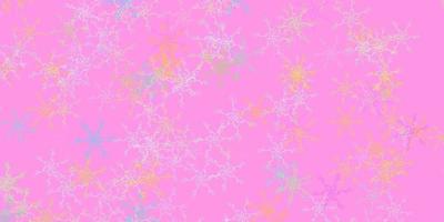 Light Multicolor vector background with curved lines.