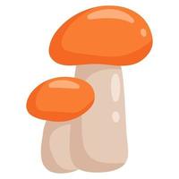 Mushroom. Element of autumn design. Vector cartoon style