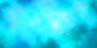 Light BLUE vector texture with beautiful stars.