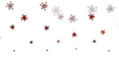 Light orange vector texture with disease symbols.