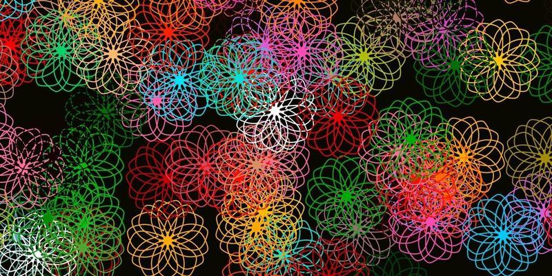Light Multicolor vector background with spots.