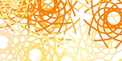 Light Orange vector background with random forms.