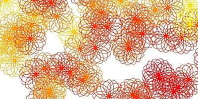 Light Orange vector pattern with spheres.