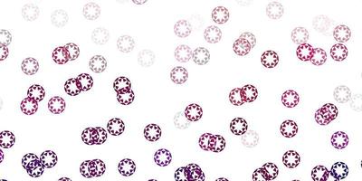 Light pink vector backdrop with dots.