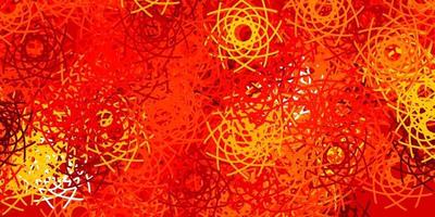 Light Orange vector template with abstract forms.
