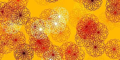 Light Orange vector pattern with spheres.