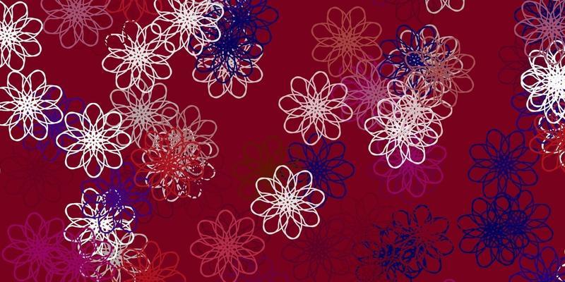 Light Pink vector natural backdrop with flowers.