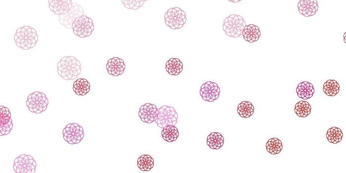 Light Pink vector template with abstract forms.