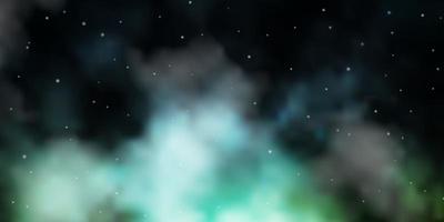 Light Blue, Green vector texture with beautiful stars.