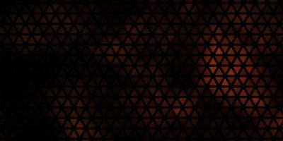 Dark Orange vector background with polygonal style.