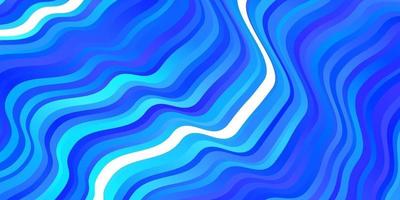 Light BLUE vector background with bent lines.