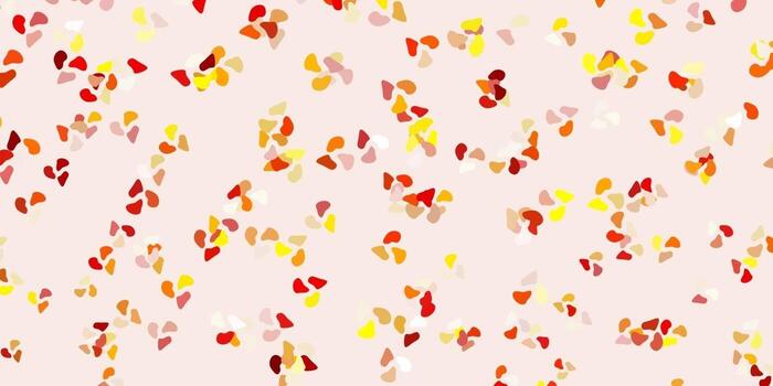 Light orange vector background with random forms.