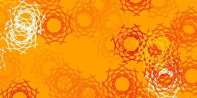 Light Orange vector backdrop with chaotic shapes.