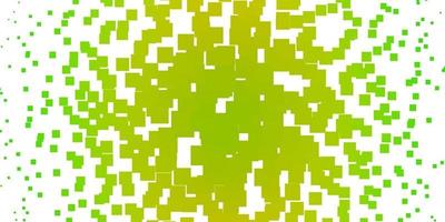 Light Green, Yellow vector backdrop with rectangles.