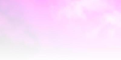 Light Pink vector background with clouds.