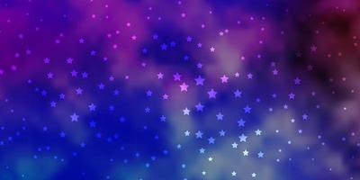 Dark Multicolor vector layout with bright stars.