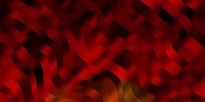 Dark Orange vector background with lines.