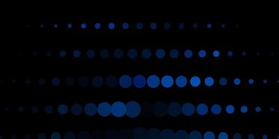 Dark BLUE vector background with spots.