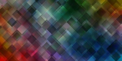 Light Multicolor vector pattern in square style.