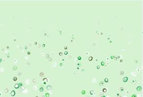 Light Green vector cover with spots.