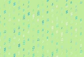 Light Blue, Yellow vector pattern with music elements.