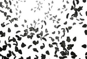 Light Black vector template with memphis shapes.