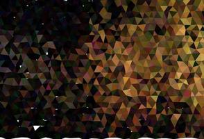 Dark Black vector polygon abstract layout.