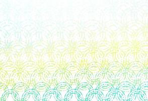 Light blue, yellow vector texture with disks.