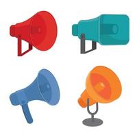 loudspeaker isolated vector color illustration in cartoon style