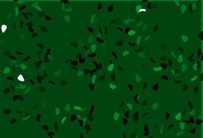 Light Green vector pattern with chaotic shapes.