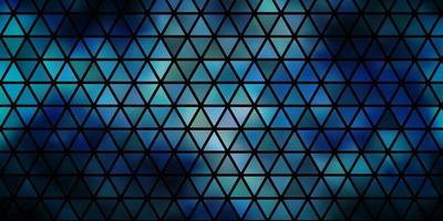 Dark BLUE vector backdrop with lines, triangles.