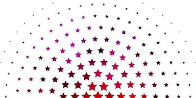 Light Pink, Yellow vector pattern with abstract stars.