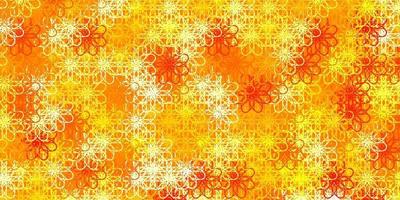 Light Orange vector background with bows.