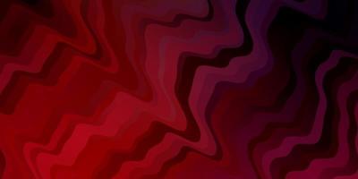 Light Pink, Red vector background with bent lines.