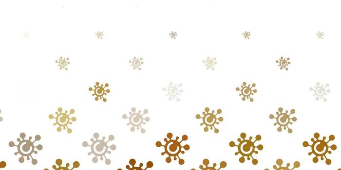 Light Gray vector pattern with coronavirus elements.